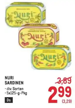 Metro Nuri sardinen Angebot