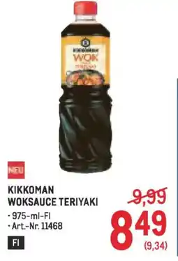 Metro Kikkoman woksauce teriyaki Angebot