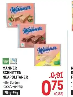 Metro Manner schnitten neapolitaner Angebot