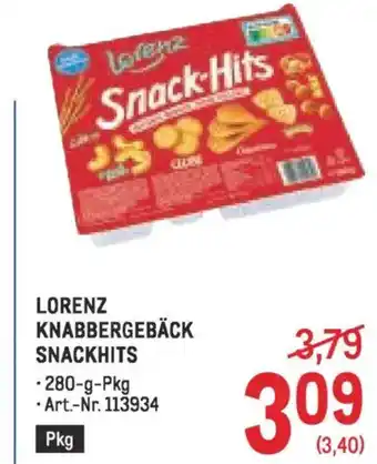 Metro Lorenz knabbergebäck snackhits Angebot