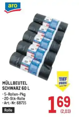Metro Müllbeutel schwarz Angebot