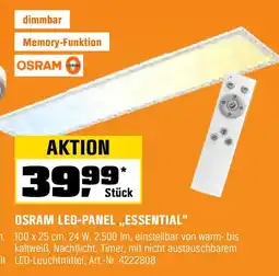 OBI Osram LED-Panelleuchte Essential Remote-CCT Angebot