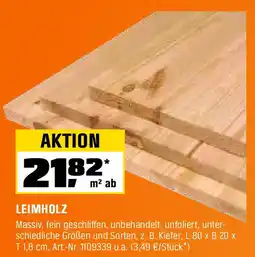 OBI Leimholz Angebot