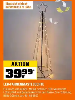 OBI Led-fahnenmastleuchte Angebot