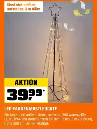 OBI Led-fahnenmastleuchte Angebot