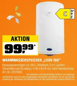 OBI Warmwasserspeicher Angebot
