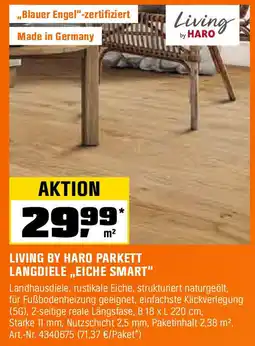 OBI Living by haro parkett langdiele Angebot