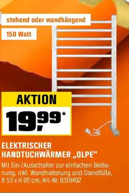 OBI Elektrischer handtuchwärmer Angebot