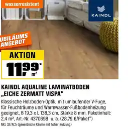 OBI Kaindl aqualine laminatboden eiche zermatt vispa Angebot