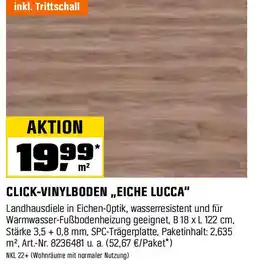 OBI Click-vinylboden eiche lucca Angebot