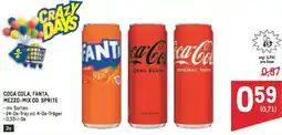 Metro Coca cola, fanta, mezzo-mix od. sprite Angebot