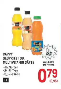 Metro Cappy gespritzt od. multivitamin säfte Angebot