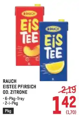 Metro Rauch eistee pfirsich od. zitrone Angebot