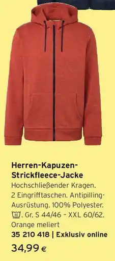 Tchibo Eduscho Herren-Kapuzen- Strickfleece-Jacke Angebot