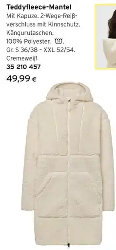 Tchibo Eduscho Teddyfleece-Mantel Angebot