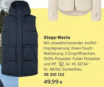 Tchibo Eduscho Stepp-Weste Angebot