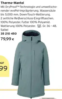 Tchibo Eduscho Thermo-Mantel Angebot
