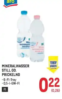 Metro Mineralwasser still od. prickelnd Angebot