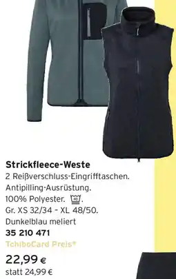 Tchibo Eduscho Strickfleece-Weste Angebot