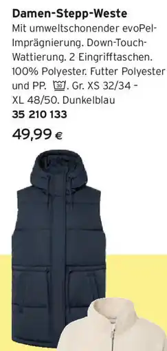 Tchibo Eduscho Damen-Stepp-Weste Angebot