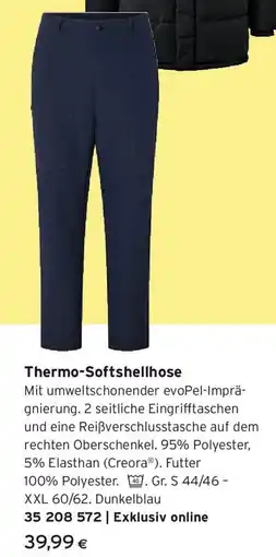 Tchibo Eduscho Thermo-Softshellhose Angebot