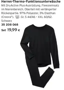 Tchibo Eduscho Herren-Thermo-Funktionsunterwäsche Angebot