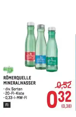 Metro Römerquelle mineralwasser Angebot