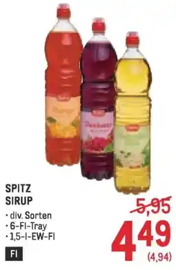 Metro Spitz sirup Angebot