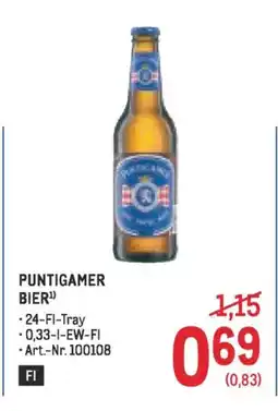 Metro Puntigamer bier Angebot