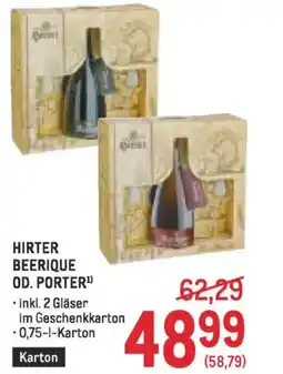 Metro Hirter beerique od. porter Angebot