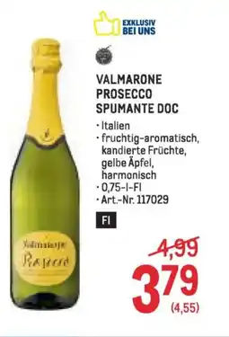Metro VALMARONE PROSECCO SPUMANTE DOC Angebot