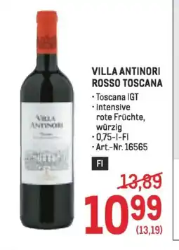 Metro Villa antinori rosso toscana Angebot