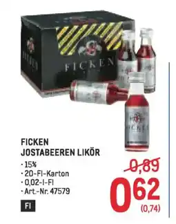 Metro Ficken jostabeeren likör Angebot