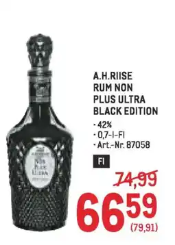 Metro A.h.riise rum non plus ultra black edition Angebot