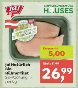 ADEG Ja! Natürlich Bio Hühnerfilet Angebot