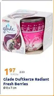 Action Glade Duftkerze Radiant Fresh Berries Angebot