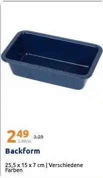 Action Backform Angebot