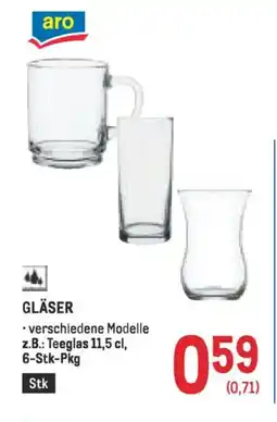 Metro Gläser Angebot