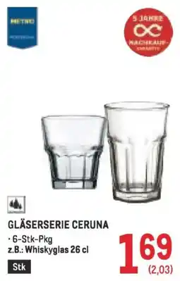 Metro Gläserserie ceruna Angebot