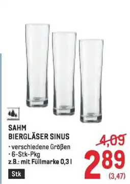 Metro Sahm biergläser sinus Angebot