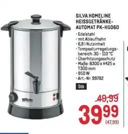 Metro Silva homeline heissgetränke automat pk-hg060 Angebot