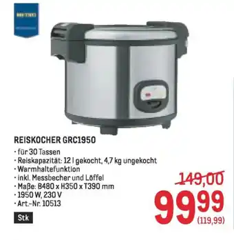 Metro Reiskocher grc1950 Angebot