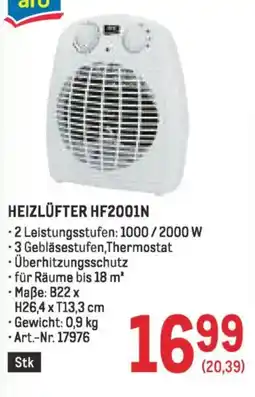 Metro Heizlüfter hf2001n Angebot