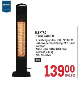 Metro Elektro heizstrahler Angebot