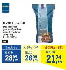 Metro Holzkohle gastro Angebot
