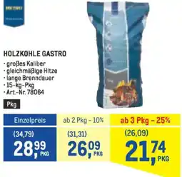 Metro Holzkohle gastro Angebot