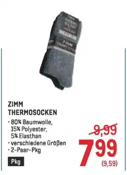 Metro Zimm thermosocken Angebot