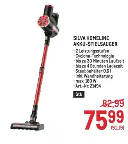Metro Silva homeline akku stielsauger Angebot