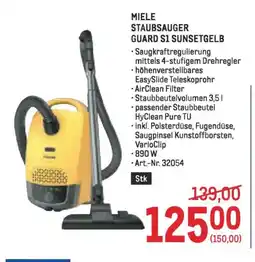 Metro Miele staubsauger guard s1 sunsetgelb Angebot