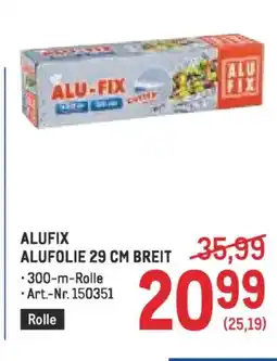 Metro Alufix alufolie Angebot